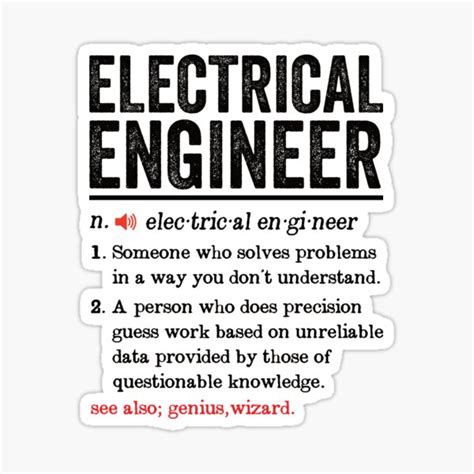 "Electrical Engineer Definition Engineering Funny Electrical Engineer ...