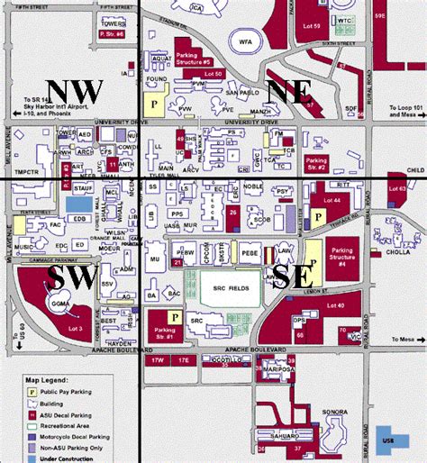 Asu West Campus Map - United States Map