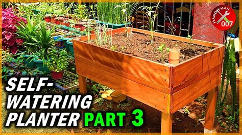 How to Build Planter Box for Vegetables | Self-Watering Raised Planter Box (Part 3 of 3 ...