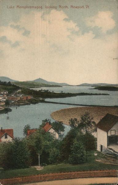 Lake Memphremagog, looking North Newport, VT Postcard