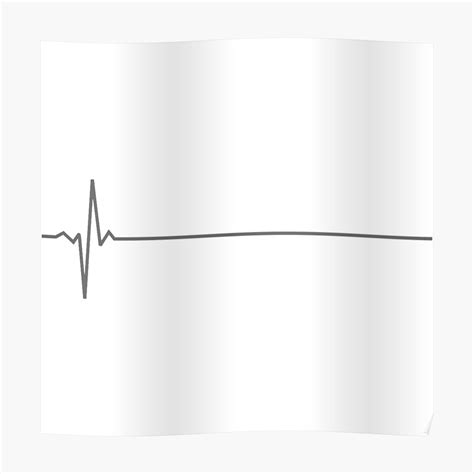 "Heart Monitor Flatline" Poster by anna153 | Redbubble