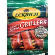 Eckrich Smoked Sausage Grillers - Naturally Hardwood Smoked: Calories ...