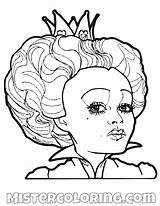 Coloring And Drawing Alice In Wonderland Queen Of Hearts Coloring Pages sketch template
