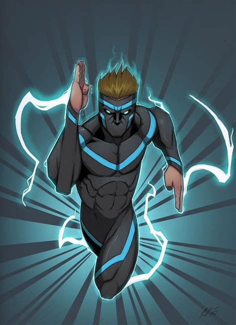 another brother from my oc comic name is jet has superspeed and lighting style powers ...