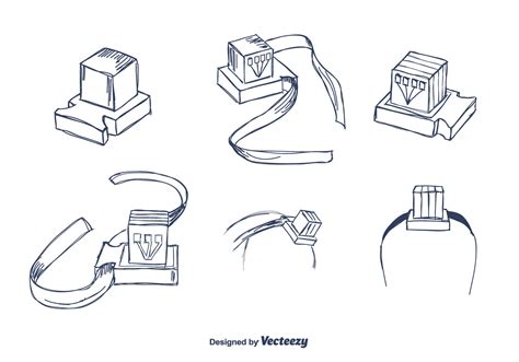 Hand Drawn Tefillin Vector 144108 Vector Art at Vecteezy