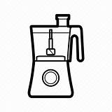 Food Processor Drawing sketch template