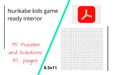 Nurikabe Activity Puzzle Interior Book Graphic by DeSign · Creative Fabrica