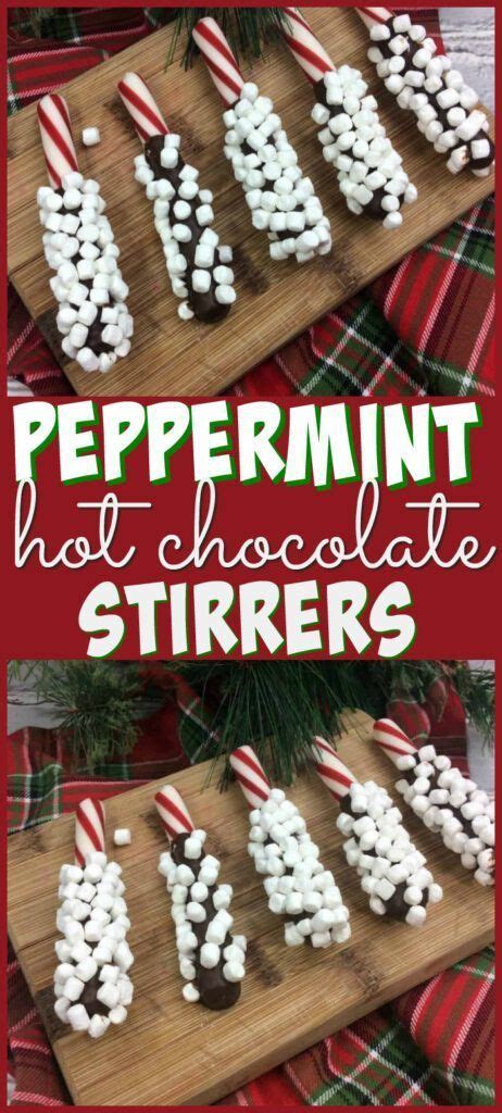 Holiday chocolate covered peppermint sticks | Holiday chocolate, Hot chocolate stirrers ...