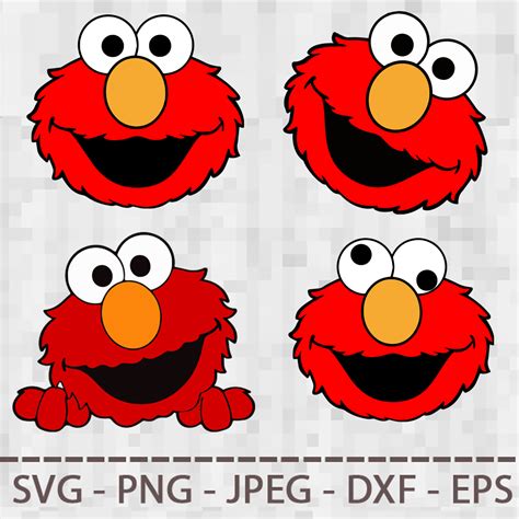 Sesame street Cookie Monster Elmo Collection SVG PNG JPEG Di - Inspire ...