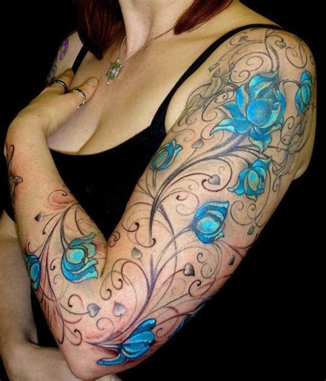 40 Insanely Gorgeous Blue Tattoos in Trend - Bored Art