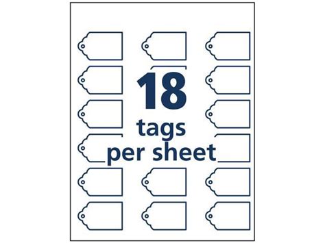 Avery Printable Tags, With Strings, Scallop Edge, 2" x 1.25", 180 Tags ...