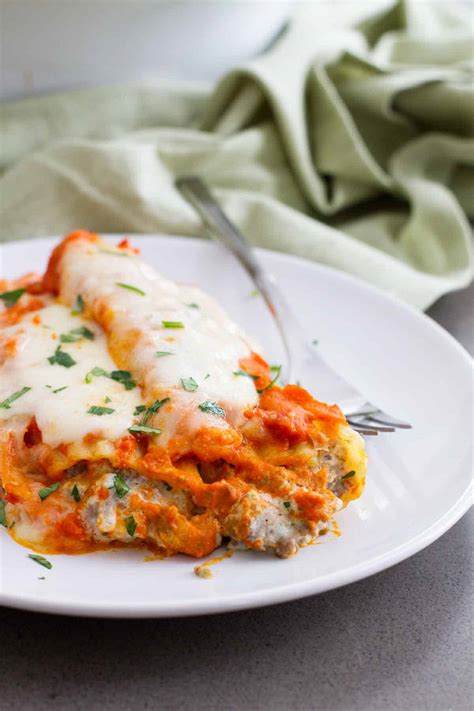 Ground Beef Stuffed Manicotti - Taste and Tell