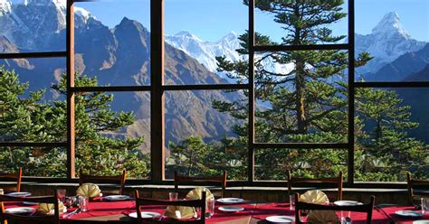 Breakfast During the Everest Helicopter Tour at Hotel Everest View