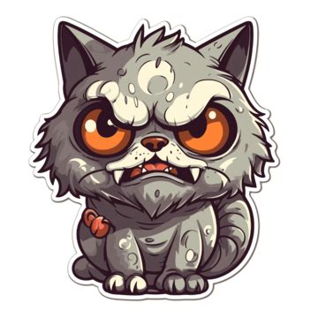 Cartoon Scary Cat PNG Transparent Images Free Download | Vector Files ...