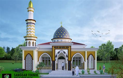 Gambar Masjid Minimalis Tampak Depan Lubang Gambar Rumah Adat - IMAGESEE