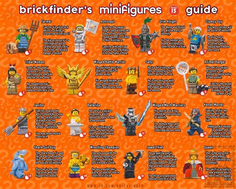 Series 15 Minifigure Feel Guides : lego