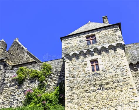 Chateau De Vitre - Medieval Castle in the Town of Vitre, France Stock Image - Image of blue ...