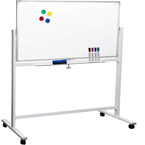 Large 48"x32" White Board on Wheels Rolling Stand & 4 Dry Erase Markers - EGP-HD-0066 - Walmart ...