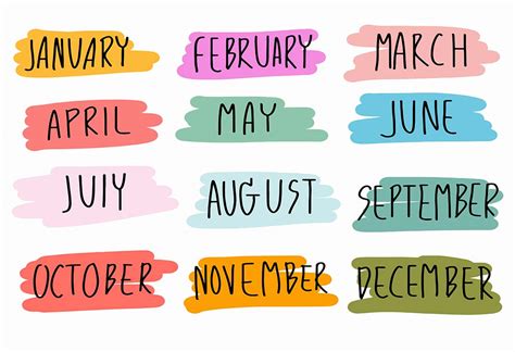 Months Of The Year: Learn The Names Of The 12 Months In English