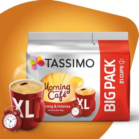 Coffee capsules Tassimo Morning Cafe XL (compatible with Bosch Tassimo capsule machines), 21 pcs.