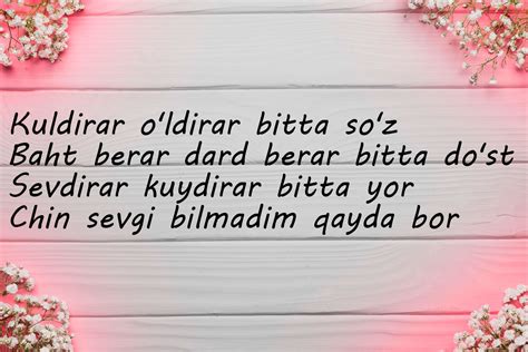 Sevgi haqida qisqa sherlar - HAQIDA