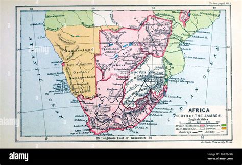 Map of Africa South of the Zambesi The Zambezi River (also spelled ...