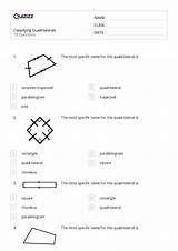 Quadrilaterals Coloring Activity Pages sketch template