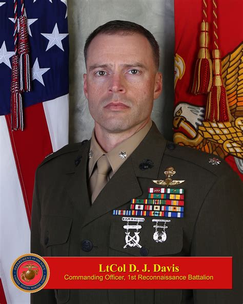 Lieutenant Colonel D. J. Davis > 1st Marine Division > Biography