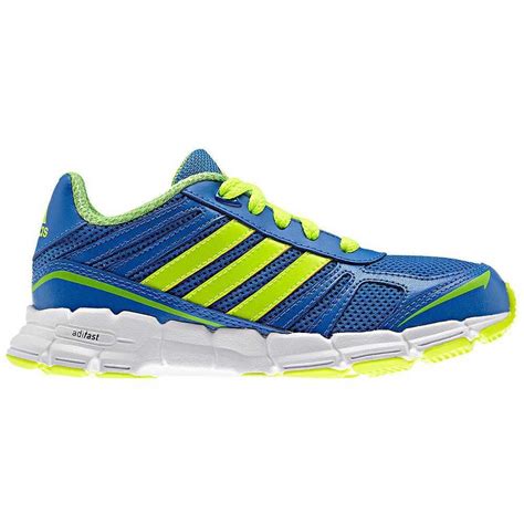 Adidas Kids AdiFast Running Shoes - Blue/Lime - Tennisnuts.com