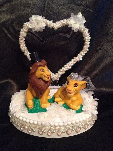 Lion King, Simba and Nala in white | Simba and nala, Lion king simba, Wedding cake toppers unique