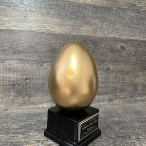 Funny Trophy Golden Egg Trophy of EGGCELLENCE Gag Gift Achievement ...