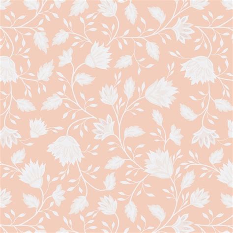 Premium Vector | Classic pastel pink floral pattern