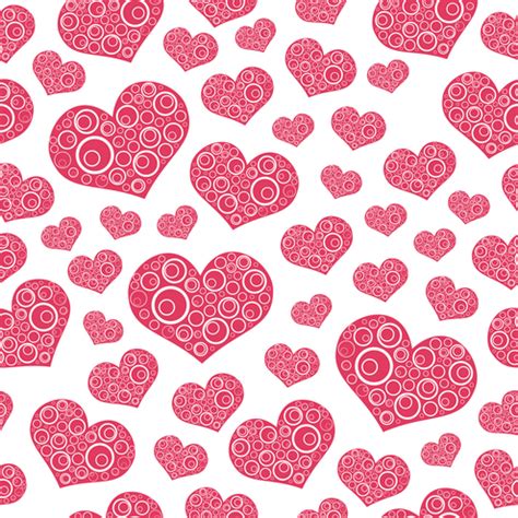 Seamless Hearts Pattern Background Vector | DragonArtz Designs (we moved to dragonartz.net)