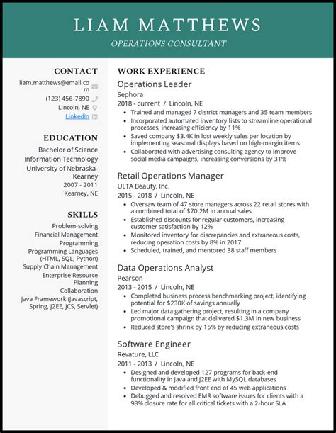 Consulting Resume Examples That Worked In 2023, 43% OFF