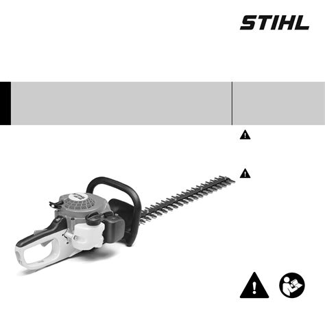 User manual Stihl HS 45 (English - 76 pages)