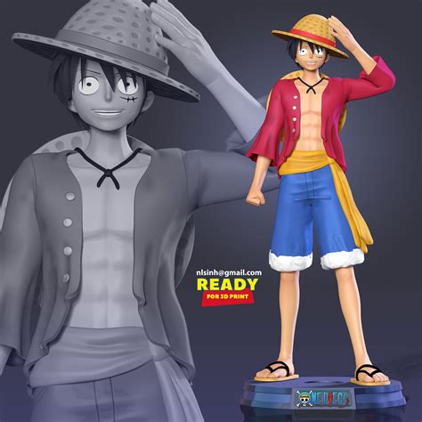 Luffy - One Piece Fan art 3D model 3D printable | CGTrader