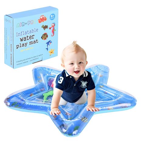 Staron Inflatable Tummy Time Baby Water Play Mat Leakproof Water Filled ...