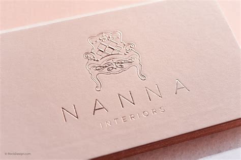 ROSE GOLD FOIL business card templates | RockDesign.com