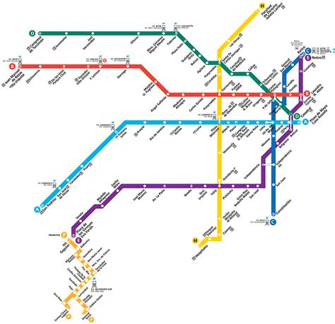 Buenos Aires Subte map