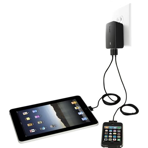 Dual Charger for iPad® - APA15US - Black: Chargers: Targus