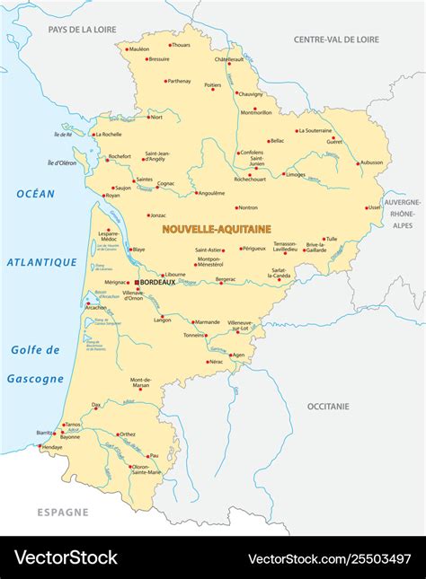 Map Of Nouvelle Aquitaine - Bertha Roseanne