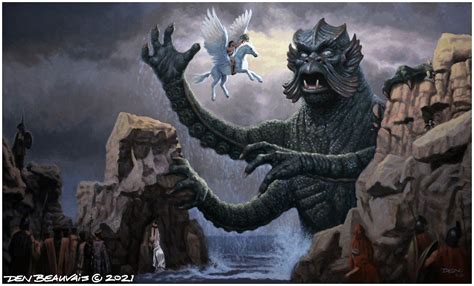 "Perseus and the Kraken - The Clash of the Titans" Artist Den Beauvais ...