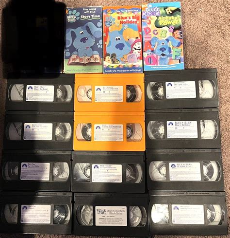 Lot of 15 Blues Clues Vhs Tapes Big Holiday Bluestock 100th - Etsy