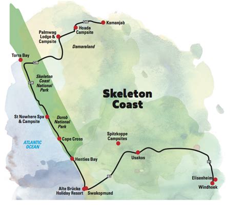 Skeleton Coast Map