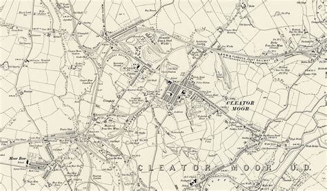 Map Of Cleator Moor, 1888 | Cleator Moor (Little Ireland)