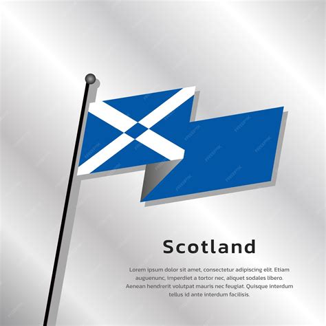 Premium Vector | Illustration of scotland flag template