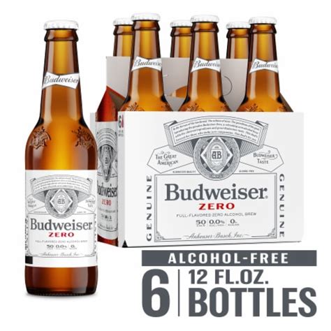 Budweiser Zero Non-Alcoholic Beer, 6 bottles / 12 fl oz - QFC