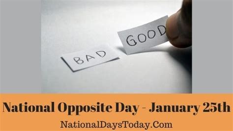 National Opposite Day 2023 - Things Everyone Should Know