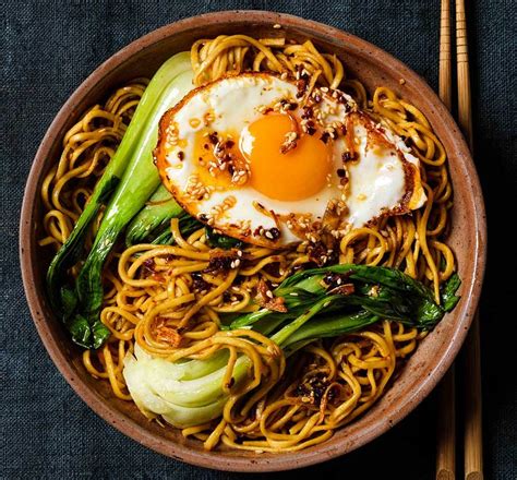 Noodles with crispy chilli oil eggs - Good Food Middle East