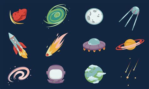 Collection of space objects 2994482 Vector Art at Vecteezy